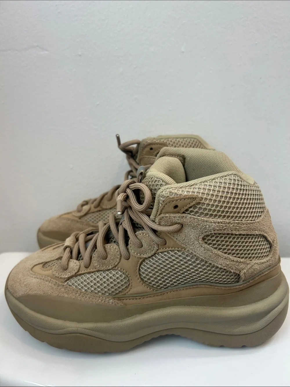 Yeezy Desert Tan Mid-Top Sneaker